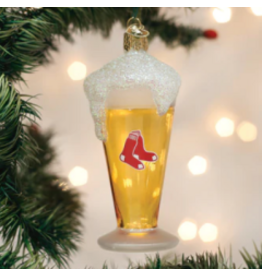 Red Sox Beer Glass Ornament
