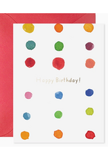 E. Frances Birthday Colorful Dots Card