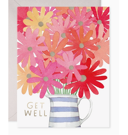 E. Frances Get Well Soon Flowers Card