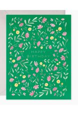 E. Frances Green Floral Birthday Card