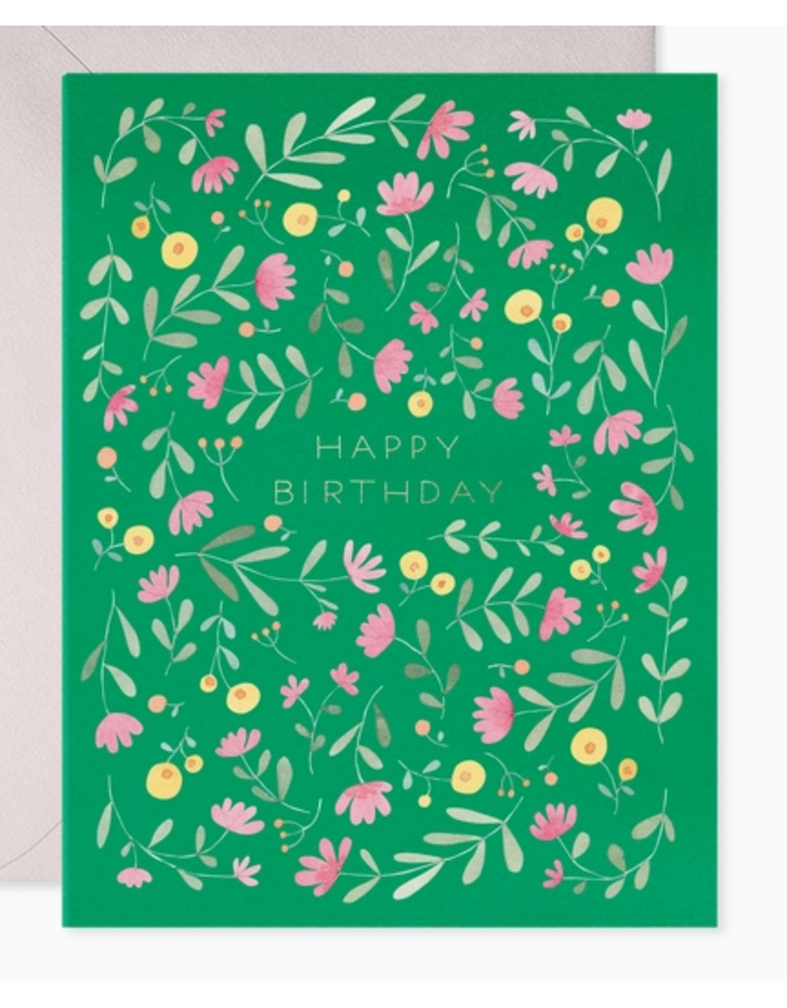 E. Frances Green Floral Birthday Card