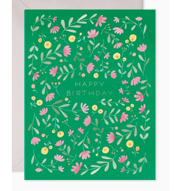 E. Frances Green Floral Birthday Card