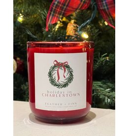 Feather + Finn Holiday in Charlestown Candle in Red by Feather + Finn