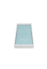 Mariposa White Scalloped Guest Towel Box by Mariposa