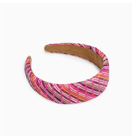 Accessories Shop by Place & Gather Paper Straw Padded Headband in Pink