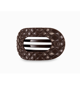 Teleties Truly Taupe Quilted Teleties Flat Hair Clip - Small