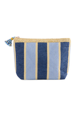 Accessories Shop by Place & Gather Capri Striped Zip Pouch in Blue