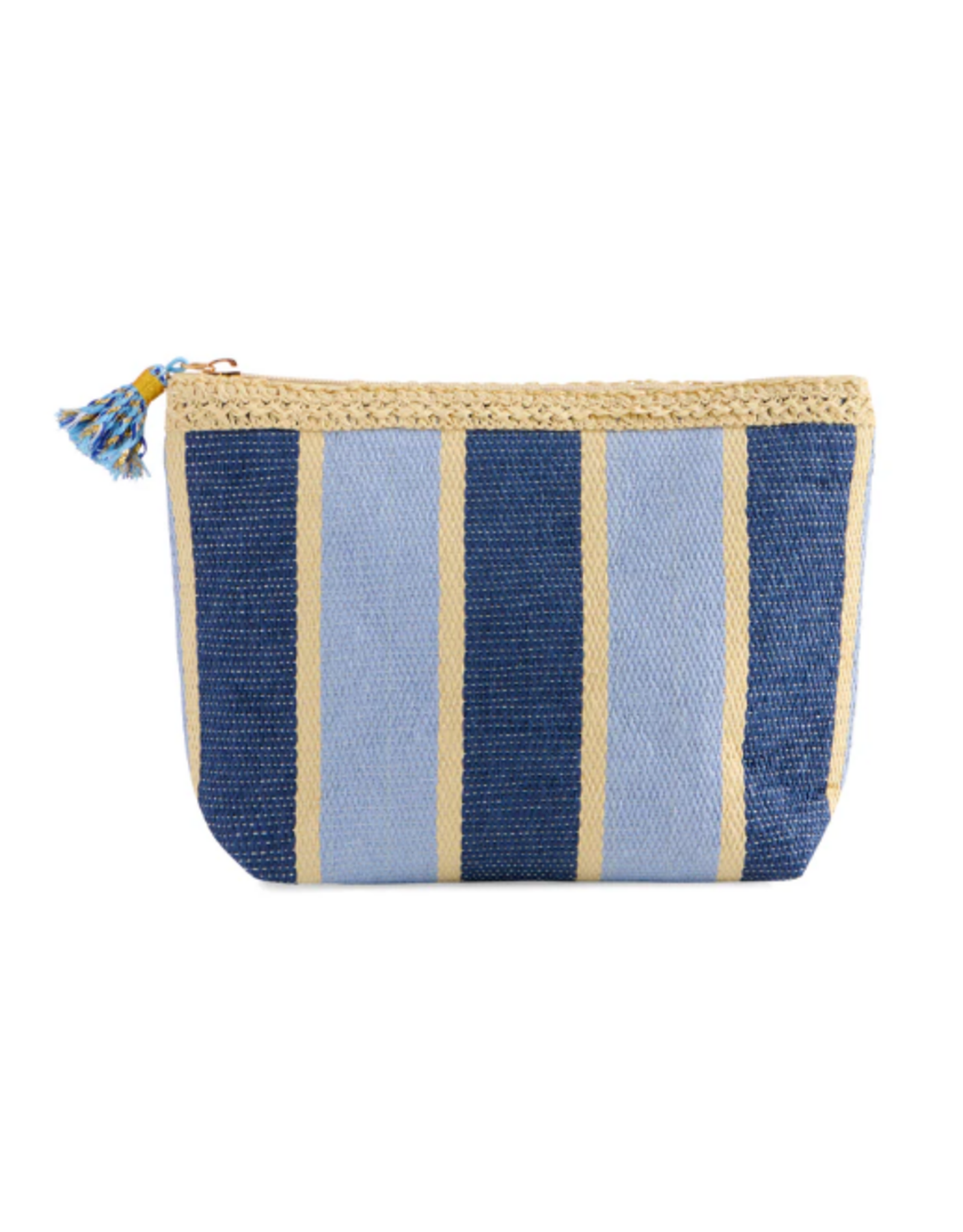 Accessories Shop by Place & Gather Capri Striped Zip Pouch in Blue