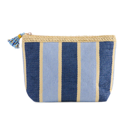 Accessories Shop by Place & Gather Capri Striped Zip Pouch in Blue