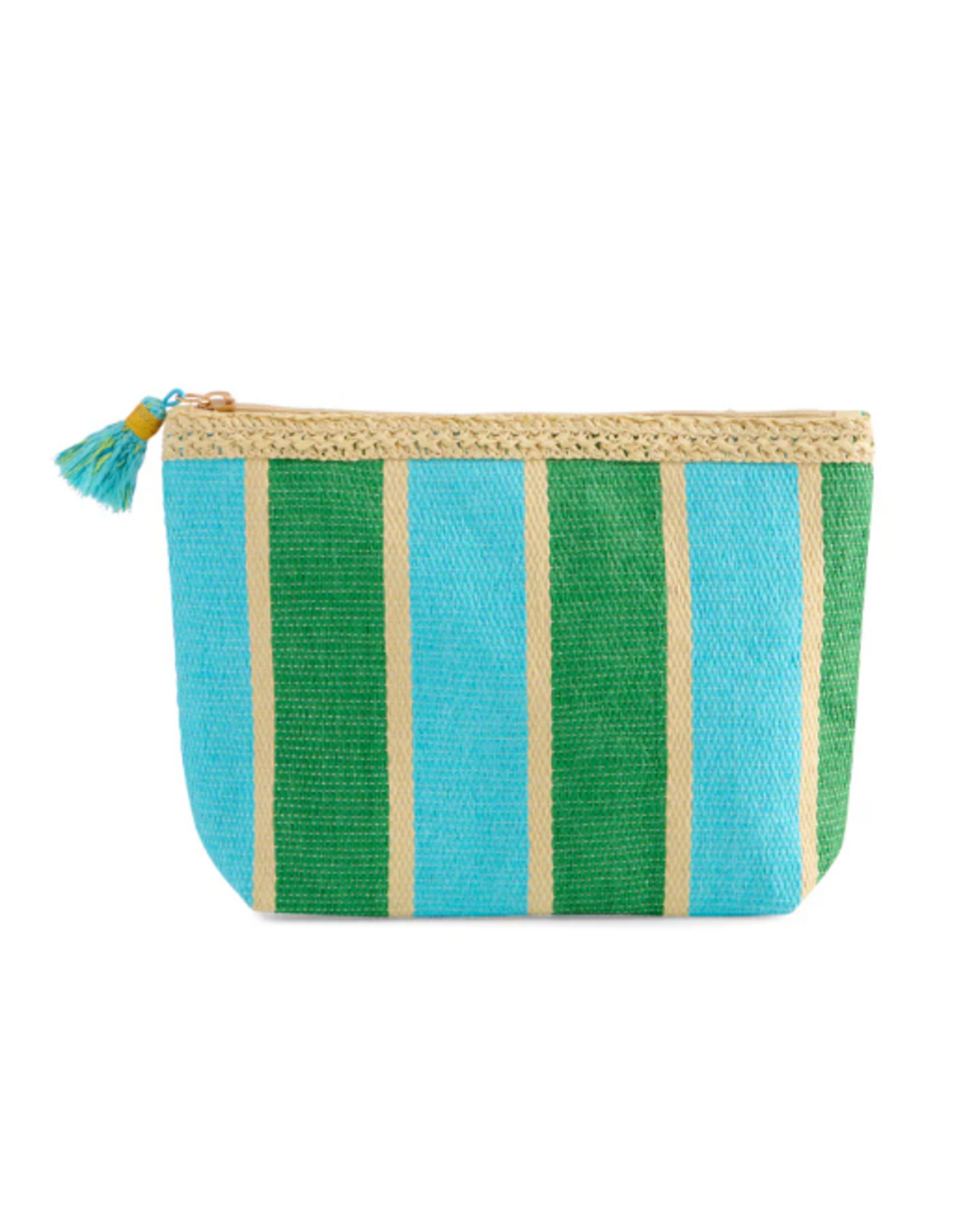 Accessories Shop by Place & Gather Capri Striped Zip Pouch in Green