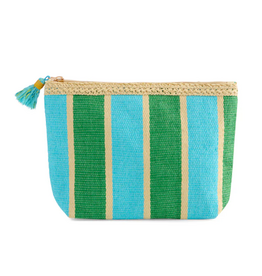 Accessories Shop by Place & Gather Capri Striped Zip Pouch in Green