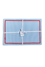 Decor Shop by Place & Gather Blue Stripe with Ric Rac Trim Cloth Placemats - Set of 4