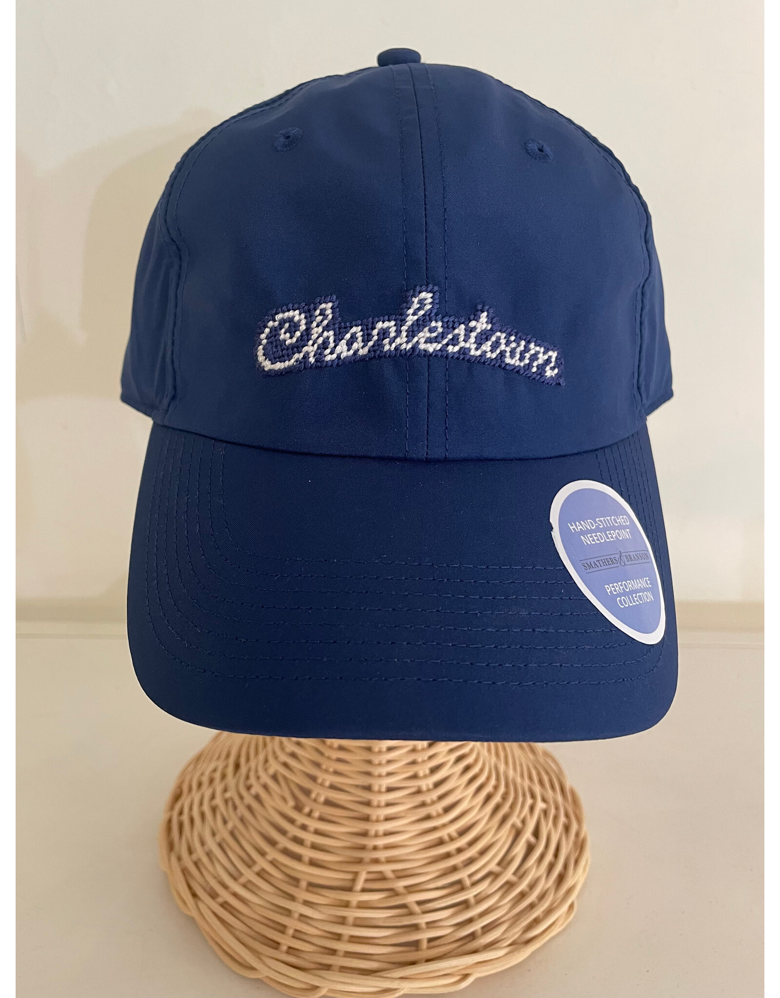 Smathers & Branson Navy Charlestown Script Performance Flag Hat