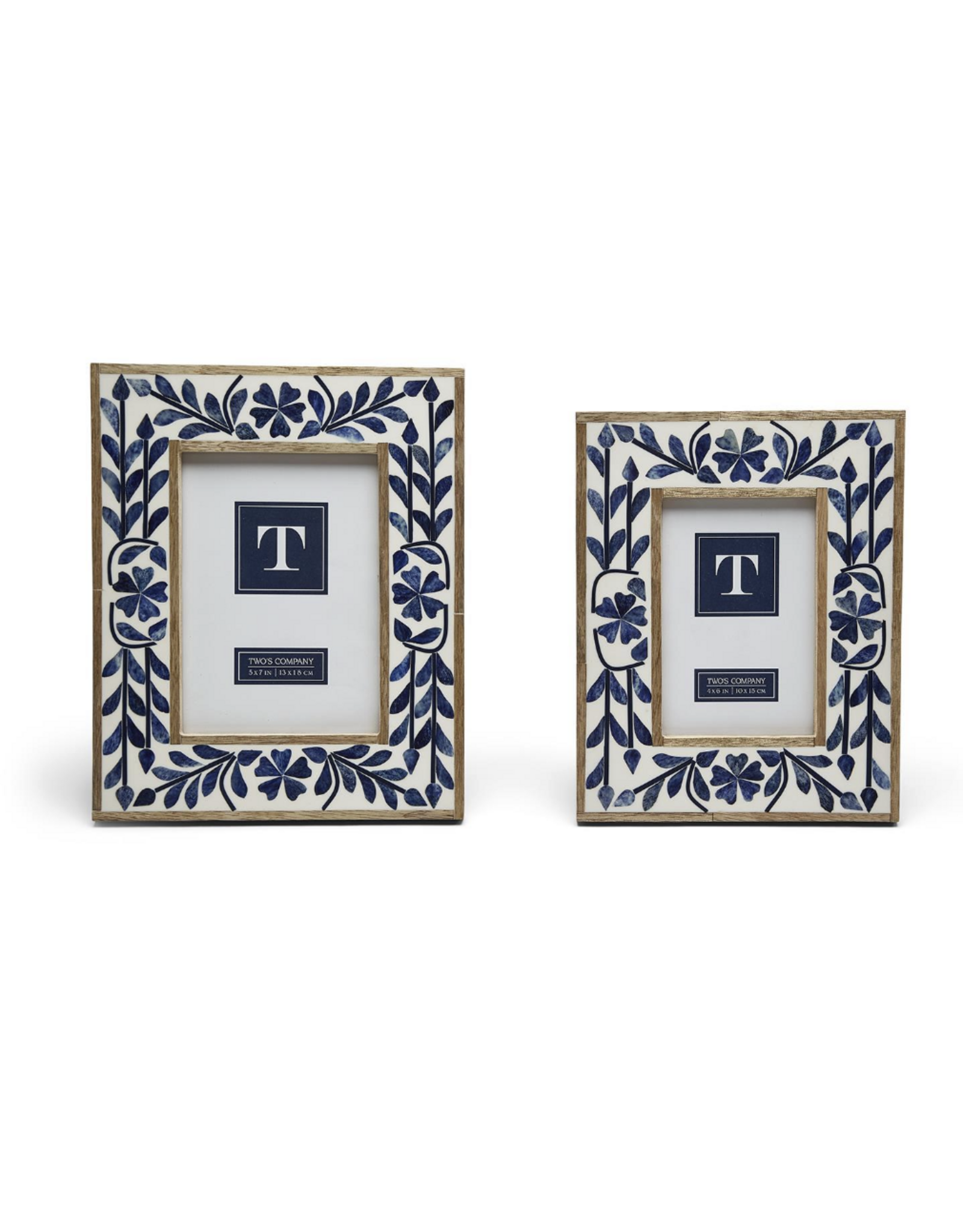 Decor Shop by Place & Gather Blue Belle Inlay Frame 4x6