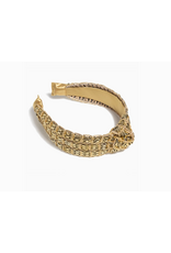 Accessories Shop by Place & Gather Knotted Headband in Gold Mesh