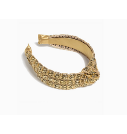Accessories Shop by Place & Gather Knotted Headband in Gold Mesh