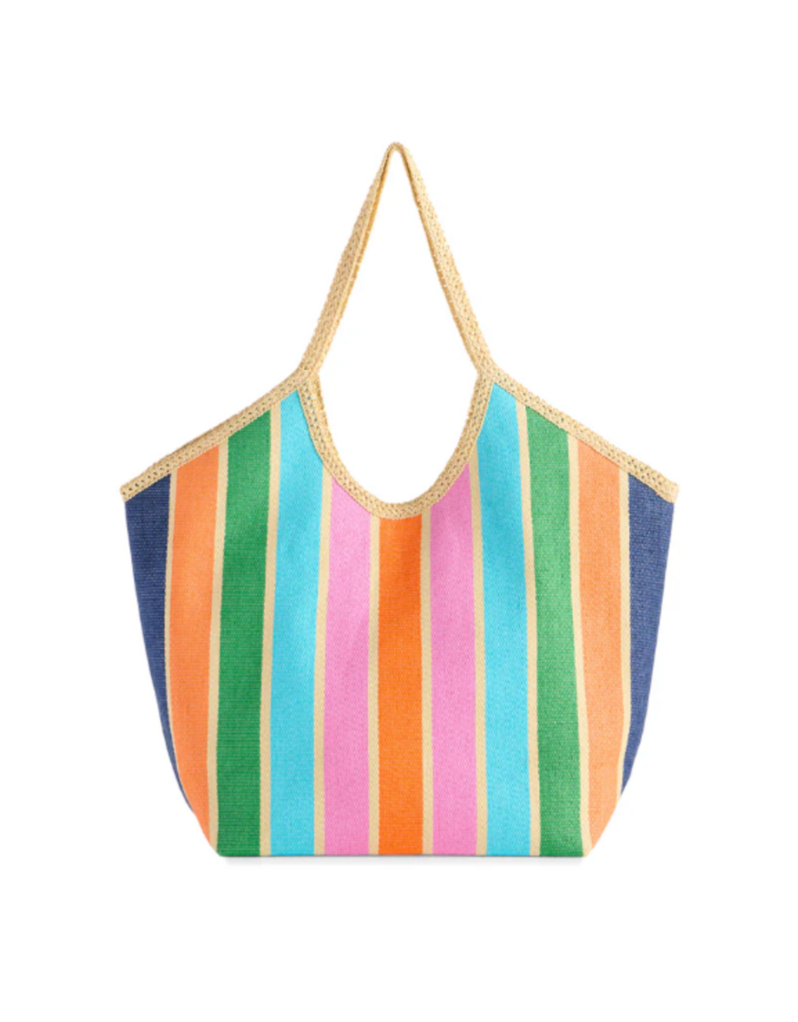 Accessories Shop by Place & Gather Capri Tote in Multicolored Stripe