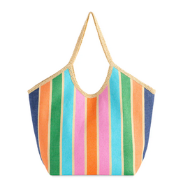 Accessories Shop by Place & Gather Capri Tote in Multicolored Stripe