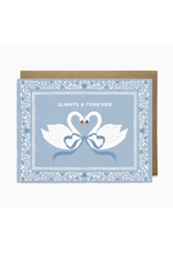 Ula Bloom Always & Forever Swan Love Card