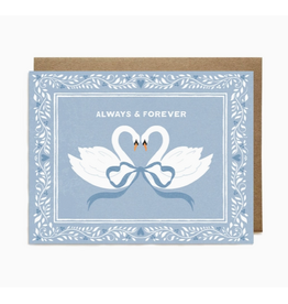 Ula Bloom Always & Forever Swan Love Card