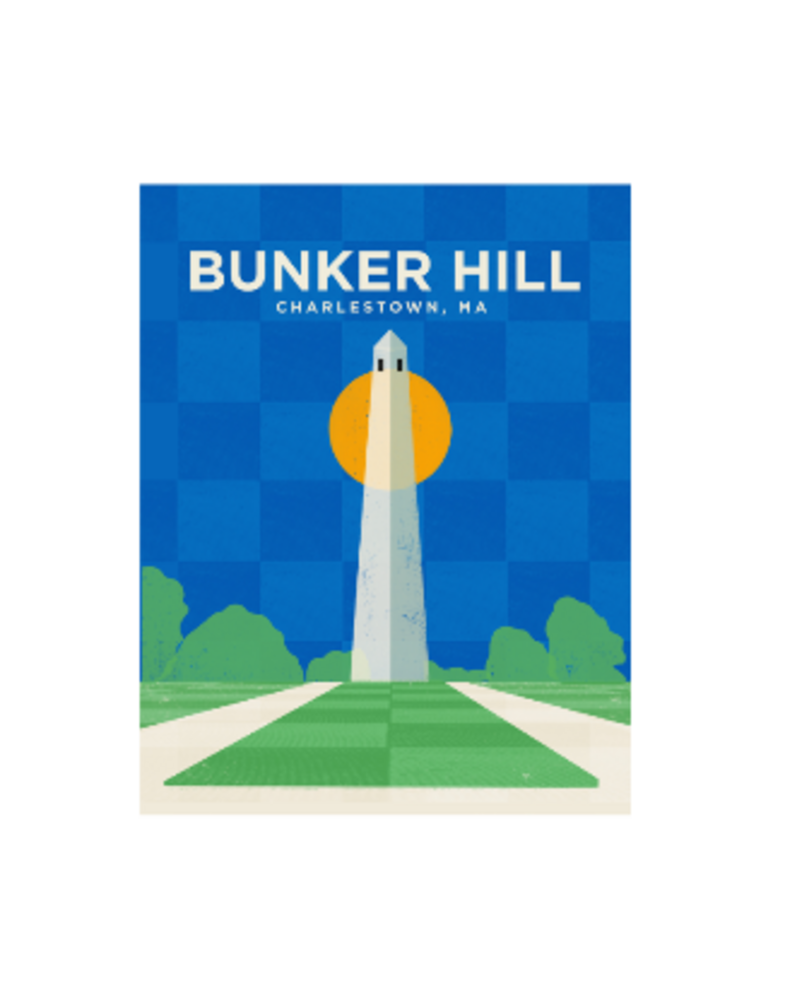 Sunhee Studio Charlestown Bunker Hill Monument 5x7 Matted Print by Sunhee Studios