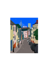 Sunhee Studio Charlestown Pleasant Street 5x7 Matted Print by Sunhee Studios