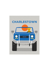 Sunhee Studio Yellow Dog in Jeep  8x10 Matted Print by Sunhee Studios