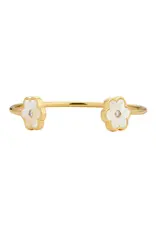 ASHA by Ashley McCormick Petite Petal Cuff Bracelet in Mother of Pearl by ASHA