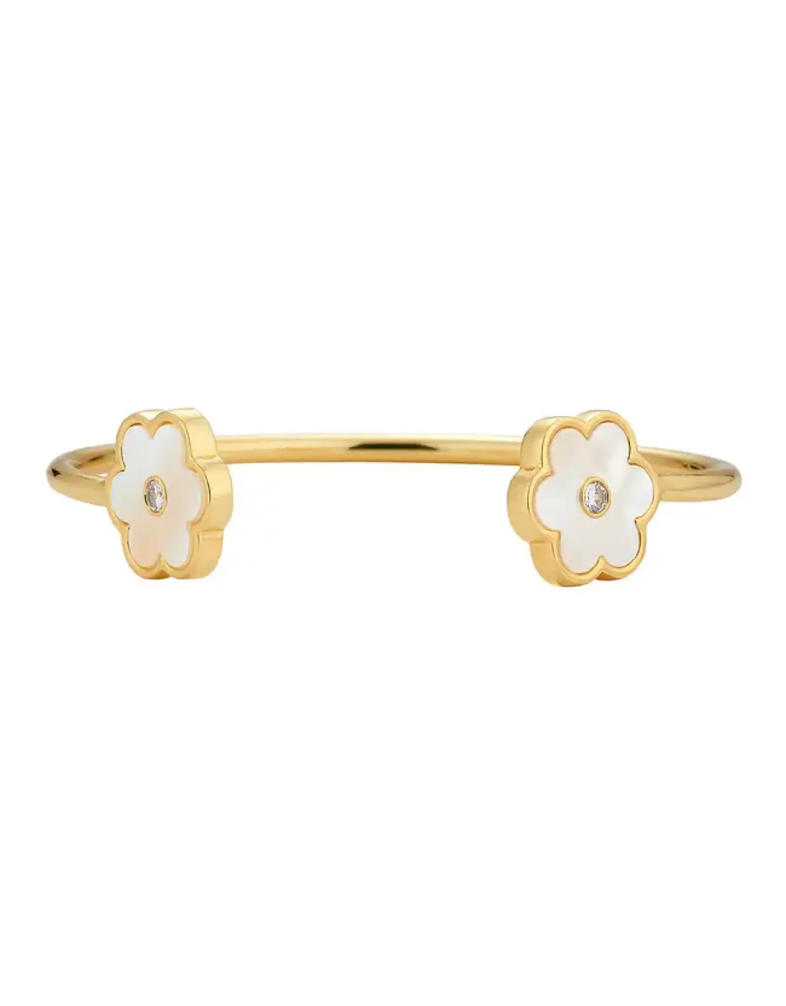 ASHA by Ashley McCormick Petite Petal Cuff Bracelet in Mother of Pearl by ASHA