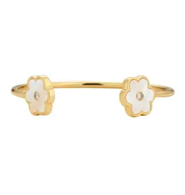 ASHA by Ashley McCormick Petite Petal Cuff Bracelet in Mother of Pearl by ASHA