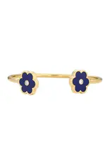 ASHA by Ashley McCormick Petite Petal Cuff Bracelet in Lapis by ASHA