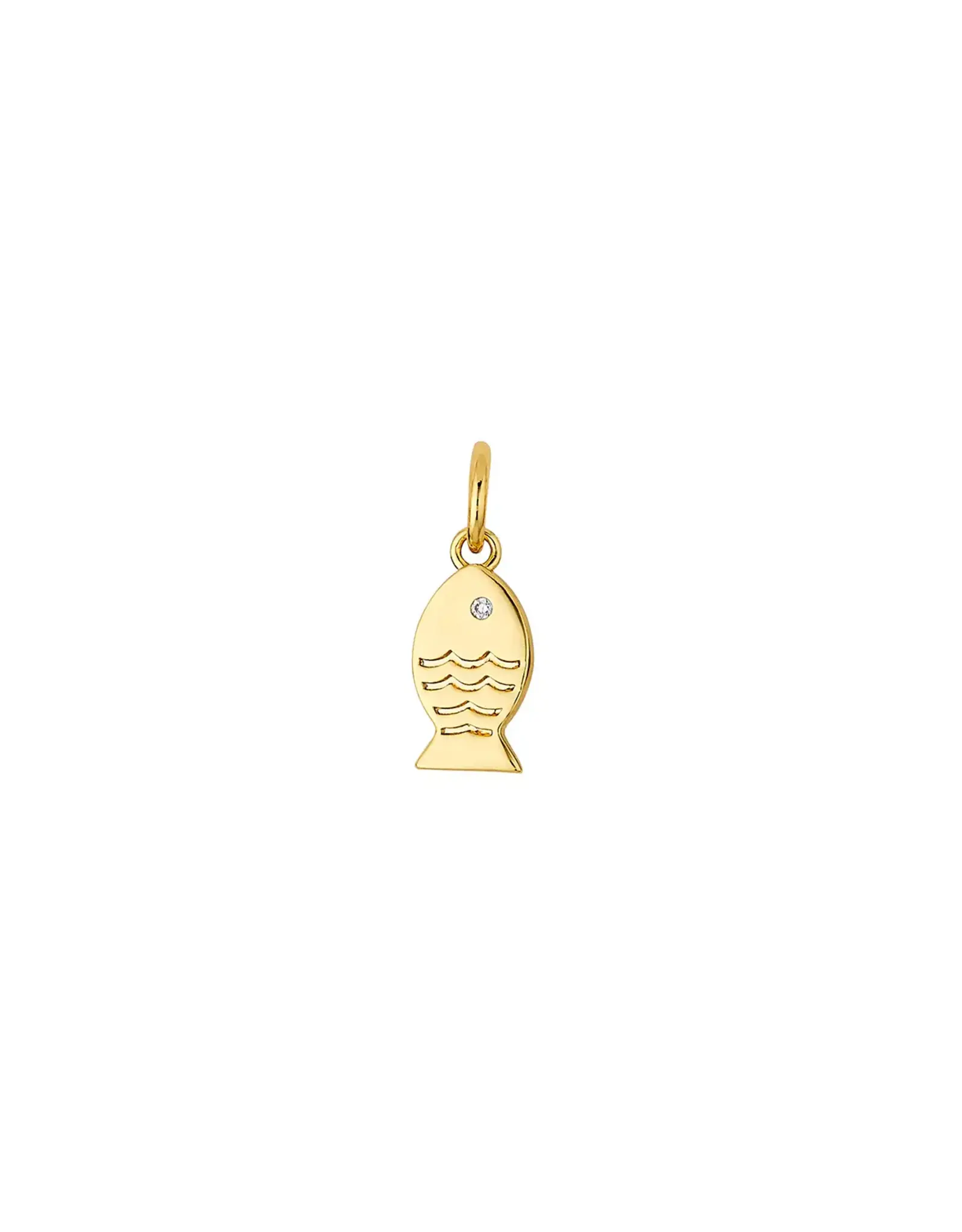 ASHA by Ashley McCormick Mini Fish Charm in Gold by ASHA