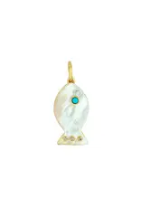 ASHA by Ashley McCormick Madaket Fish Charm in Mother of Pearl by ASHA