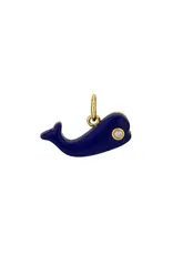 ASHA by Ashley McCormick Moby Whale Charm in Lapis by ASHA
