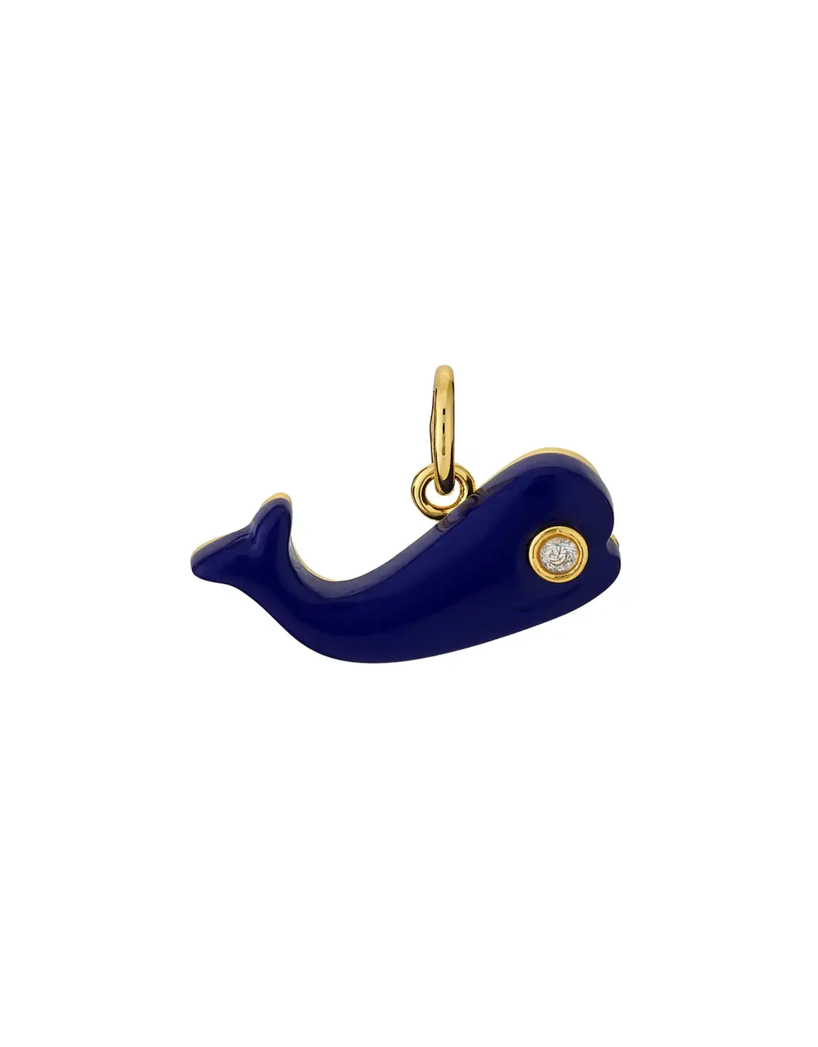 ASHA by Ashley McCormick Moby Whale Charm in Lapis by ASHA