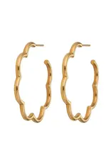 ASHA by Ashley McCormick Small Scallop Hoop Earring by ASHA