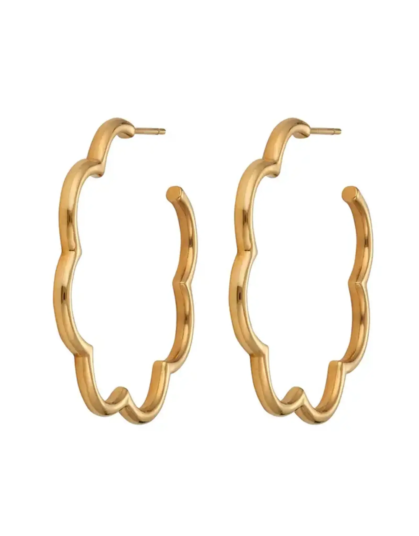 ASHA by Ashley McCormick Small Scallop Hoop Earring by ASHA
