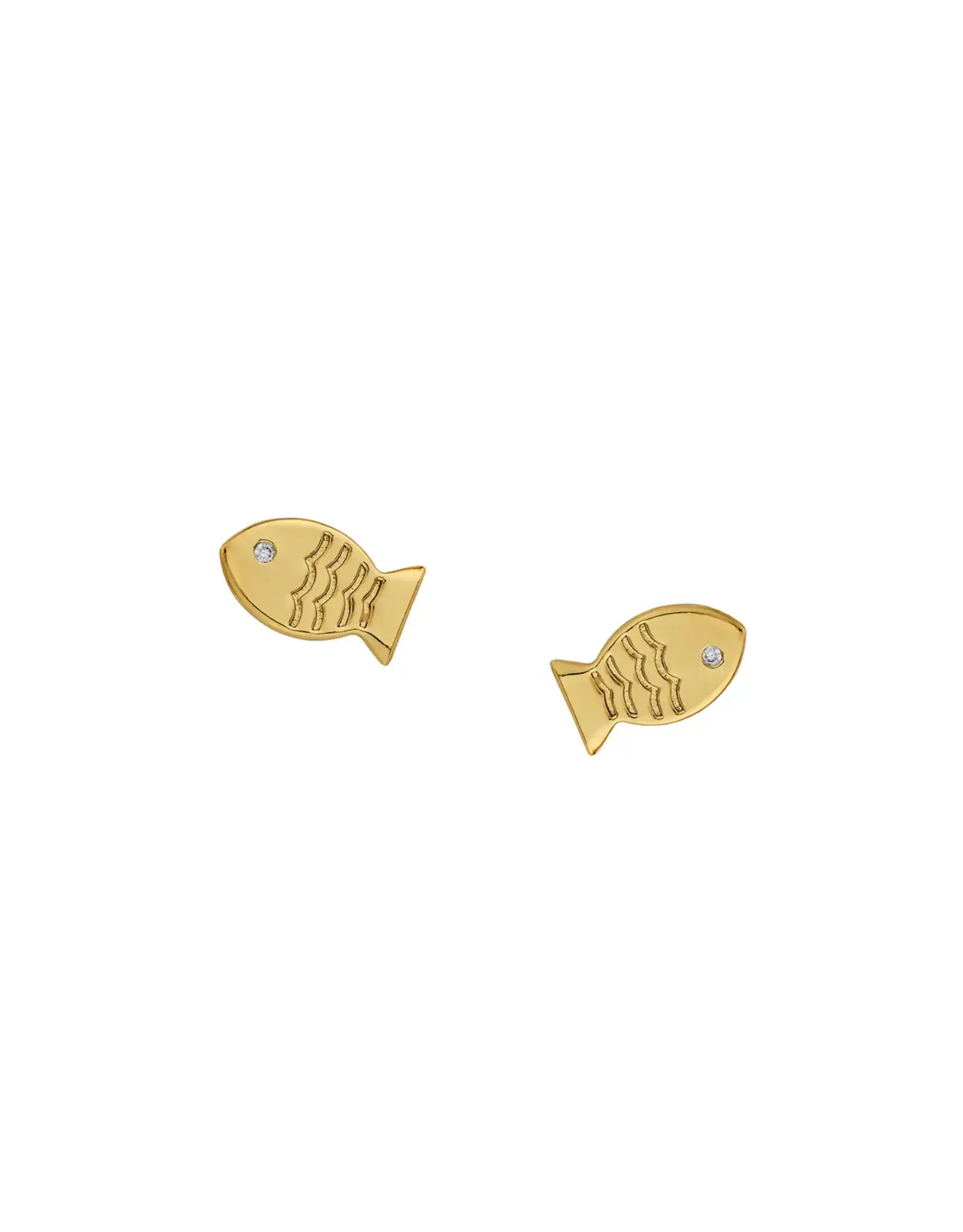ASHA by Ashley McCormick Mini Fish Stud Earring by ASHA