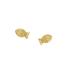 ASHA by Ashley McCormick Mini Fish Stud Earring by ASHA