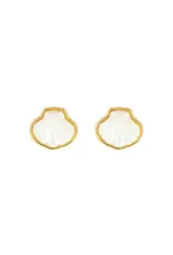 ASHA by Ashley McCormick Petite Sankaty Scallop Shell Stud Earrings by ASHA
