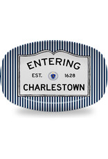 Mariposa Entering Charlestown Navy Stripe HeatSafe Tray
