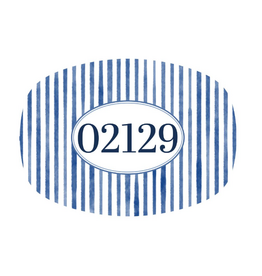 Mariposa 02129 Navy Stripe Heatsafe Tray