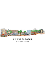 Kelley Cintra Studio Charlestown Imaginary Street Tea Towel by Kelley Cintra Studio