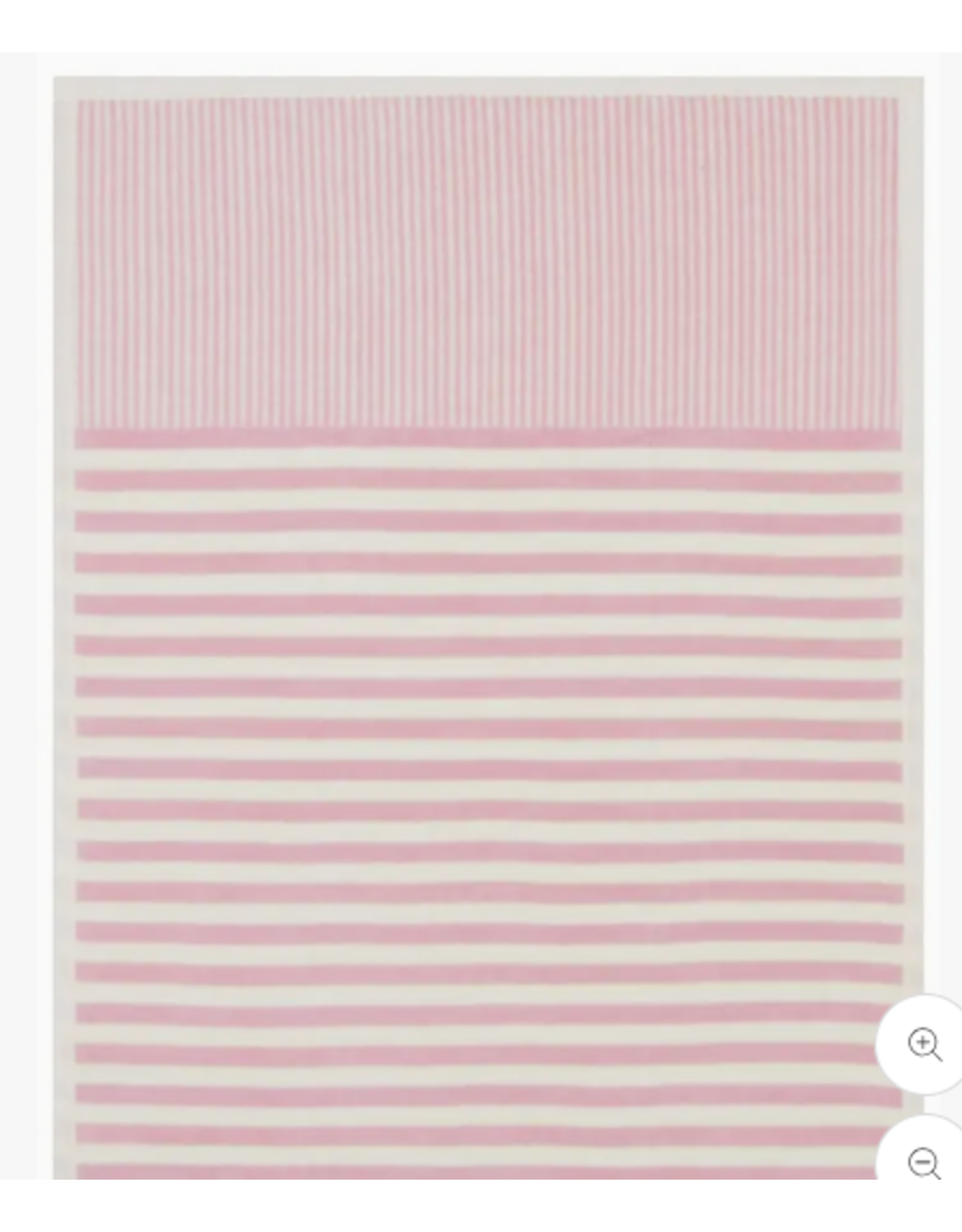 ChappyWrap Sweet Pea Stripe Mini Blanket in Blush Pink by ChappyWrap