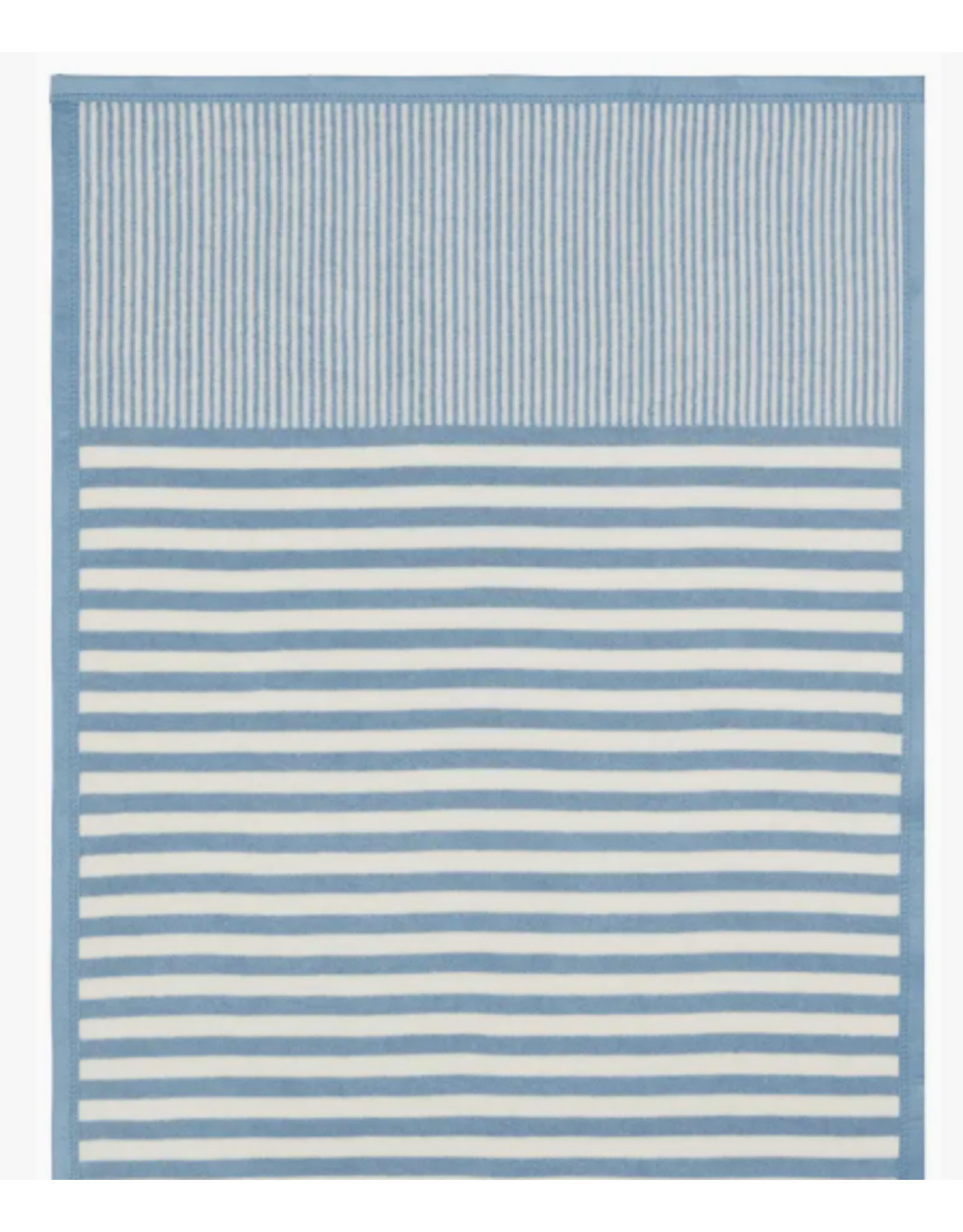 ChappyWrap Sweet Pea Stripe Mini Blanket in Fog Blue by ChappyWrap
