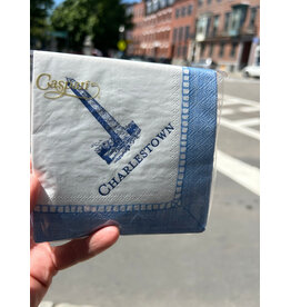 Caspari Blue Charlestown & Monument Cocktail Napkins