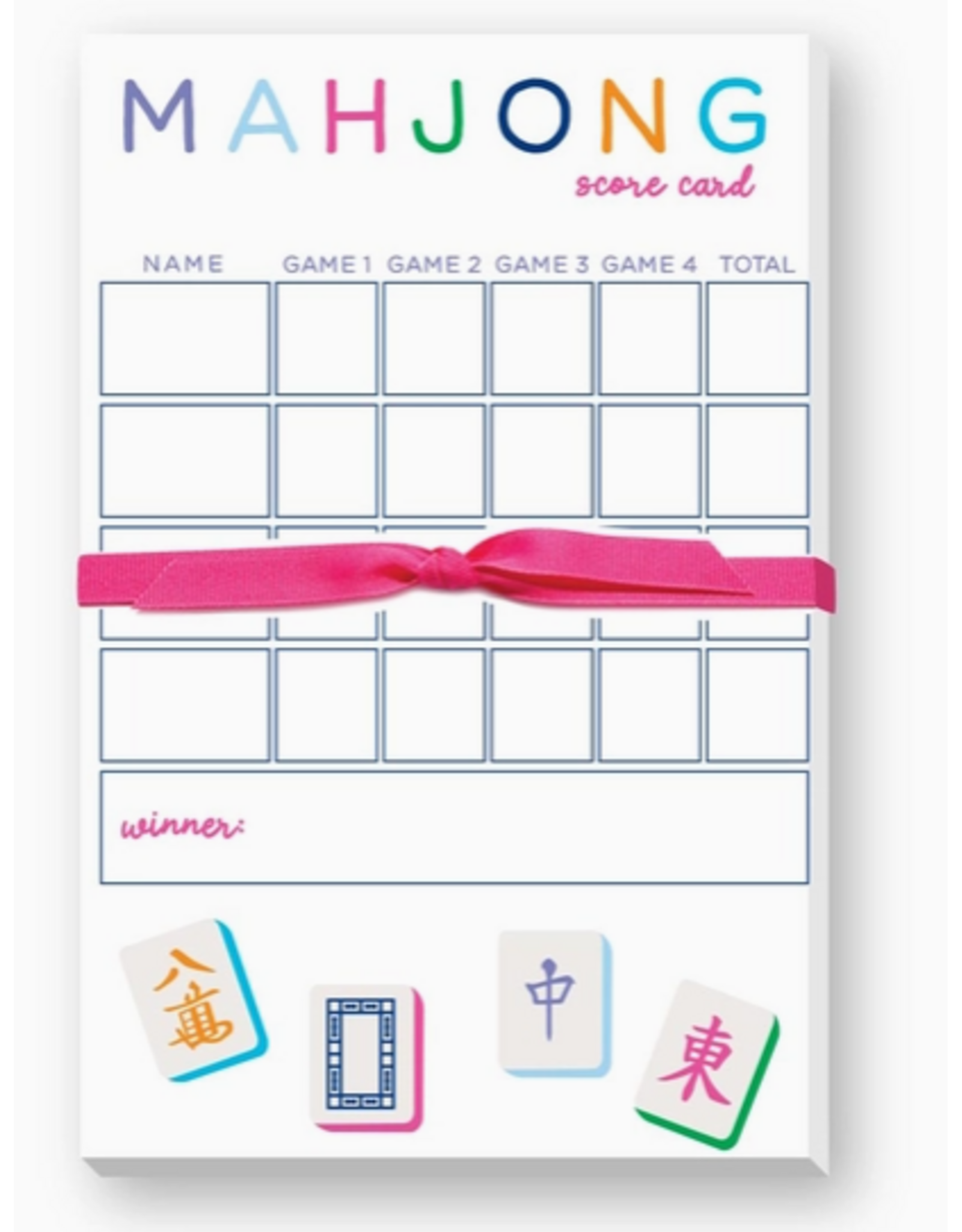 Donovan Designs Mahjong Scorecard Notepad