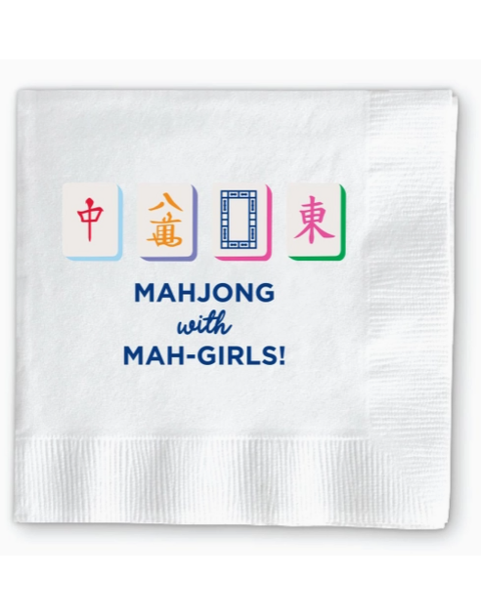Tabletop Shop at Place & Gather Mahjong with Mah Girls Cocktail Napkins