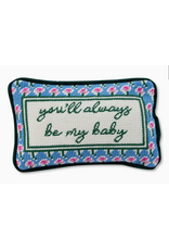 Furbish Studio Always Be My Baby Mini Needlepoint Pillow