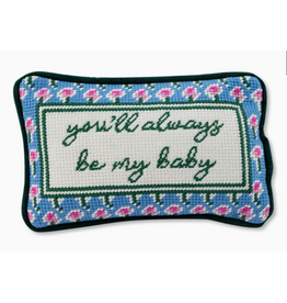 Furbish Studio Always Be My Baby Mini Needlepoint Pillow